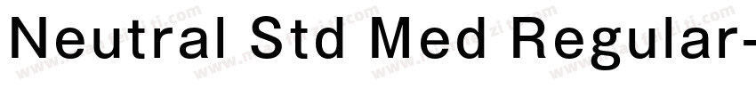 Neutral Std Med Regular字体转换